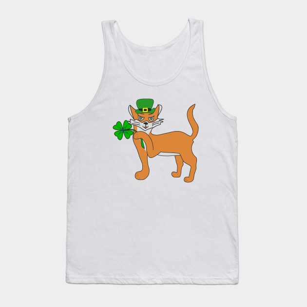 Cat and clover Tank Top by Alekvik